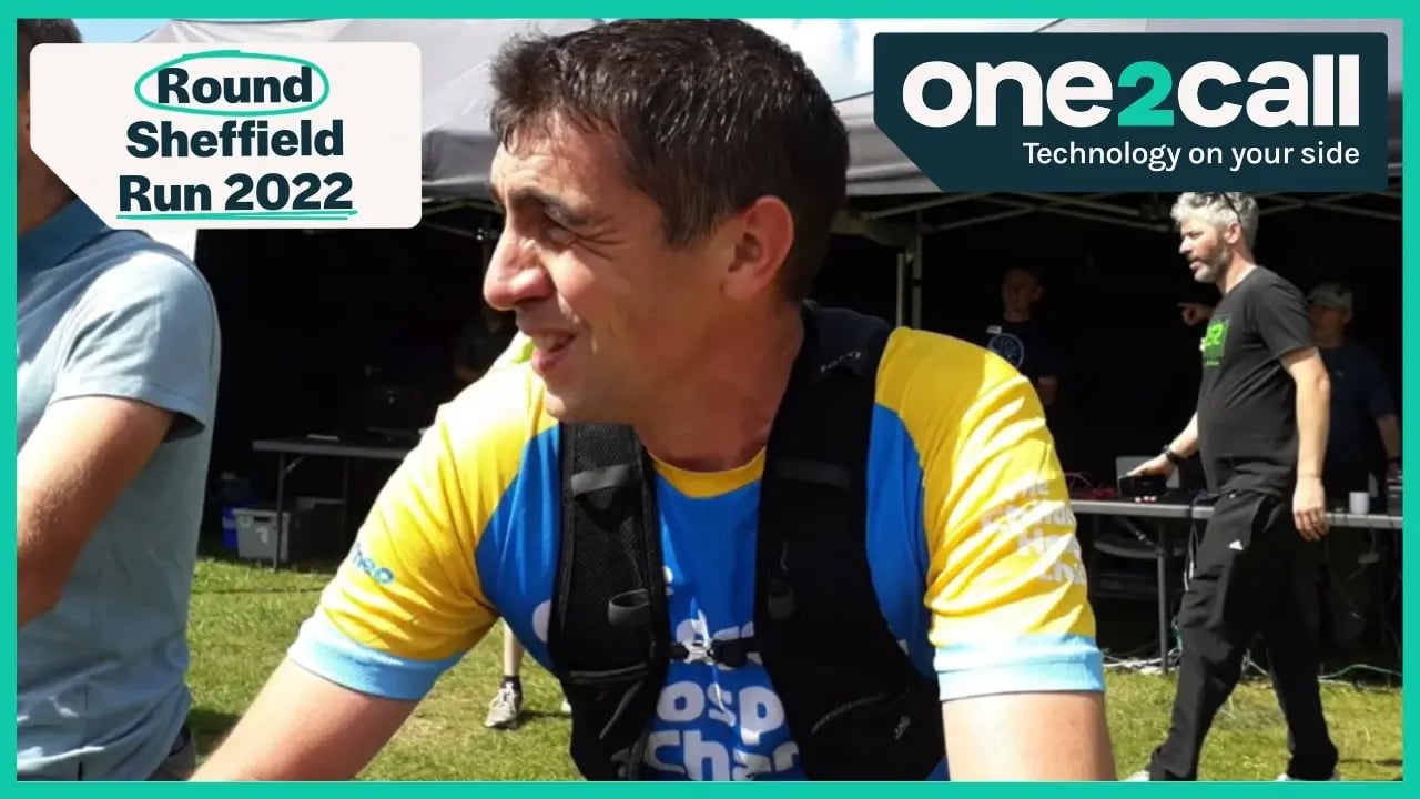 Simon Running around Sheffield for Sheffield Children's Hospital